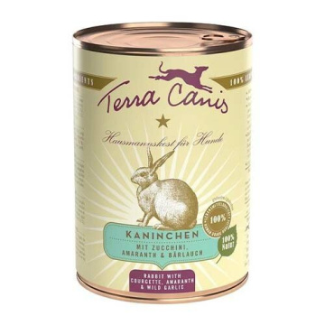 Terra Canis Classic Coniglio Con Zucchine e Aglio Orsino 400 g