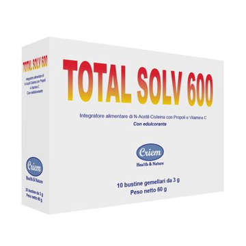 Total solvente 600 10 bustine gemellari