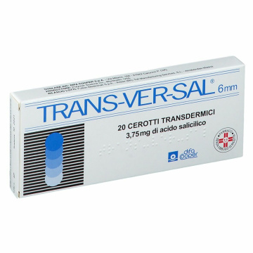 Transversal 3,75 mg Verruche 6 mm 20 cerotti 
