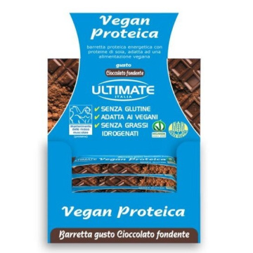 Ultimate barretta vegan proteica cioccolato fondente 24 x 40 g