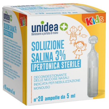 Unidea soluzione salina ipertonica 3% 20 ampolle 5 ml