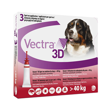 Vectra 3d spot-on 3 pipette 8 ml cani da 40 kg