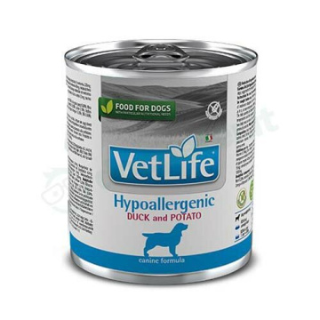 Vet Life Dog Hypoallergenic Mangime Gusto Anatra E Patate 300g