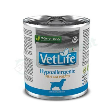 Vet Life Dog Hypoallergenic Mangime Gusto Pesce e Patate 300g
