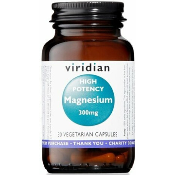Viridian magnesium 300mg high potency 30 capsule viridian magnesio superiore alta concentrazione