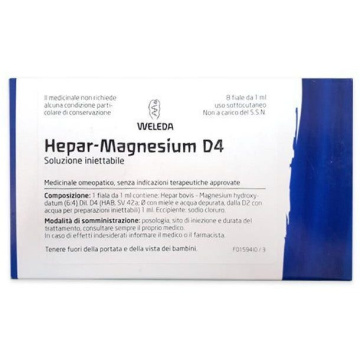 Weleda hepar magnesium d4 8 fiale da 1ml 