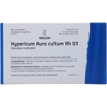 Weleda hypericum auro cultum rh d3 01% 8 fiale da 1 ml l'una