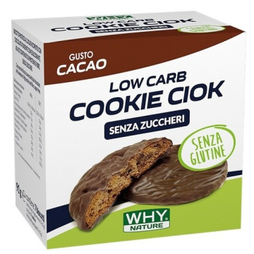 Whynature cookie ciok cacao 7 pezzi da 13 g