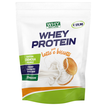 Whynature whey protein latte e biscotti 400 g