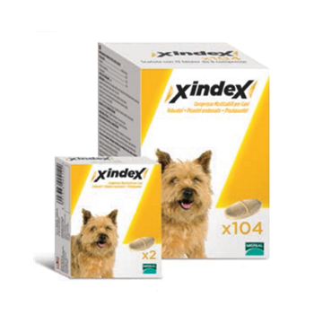 Xindex compresse masticabili - 150 mg + 50 mg compresse masticabili per cani 104 compresse