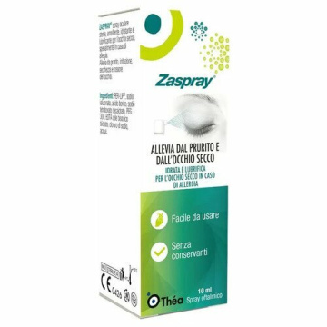 Zaspray Spray Oftalmico Antiallergico Per Prurito e Occhio Secco 10 ml