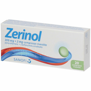 Zerinol contro Febbre e Raffreddore 20 compresse rivestite