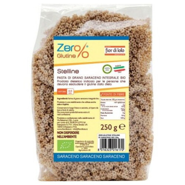 Zero% glutine stelline grano saraceno integrale senza glutine bio 250 g