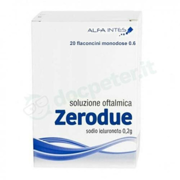 Zerodue soluzione oftalmica 20 flaconcini monodose 0,6 ml