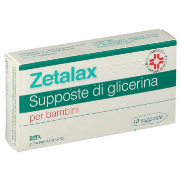 Zetalax bambini 18 supposta 1.375 mg