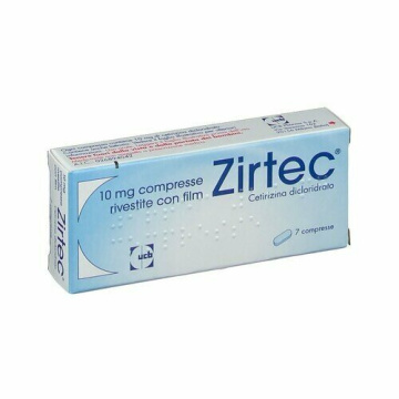 Zirtec 10 mg Antistaminico 7 Compresse Rivestite