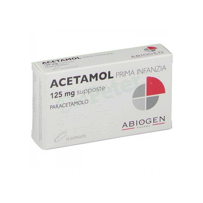 Acetamol Prima Infanzia 125 mg Paracetamolo 10 Supposte