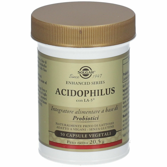 Acidophilus LA-5 Solgar Integratore Probiotici 50 Capsule