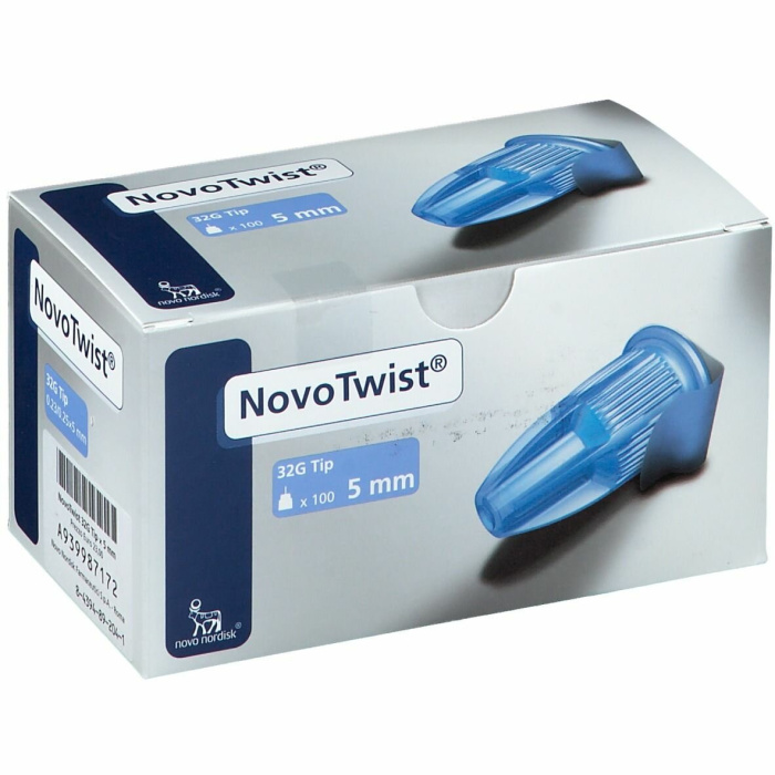 Novotwist Aghi Per Iniezione Sottocutanea Di Insulina 32 G 5 mm 100 Pezzi