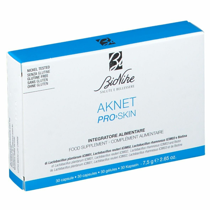 Aknet Pro-Skin Bionike Integratore Contro Acne 30 Capsule