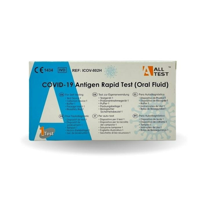 AllTest Test Rapido Salivare Fai da Te per l’Antigene Covid-19