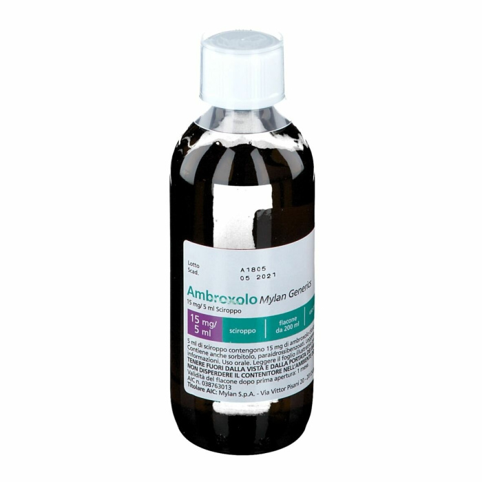 Ambroxolo mylan 15 mg/5 ml tosse flacone 200 ml