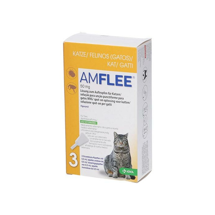Amflee Spot-On Antiparassitario Gatti 3 Pipette
