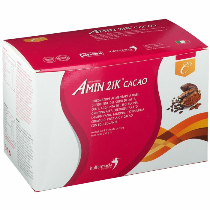 Amin 21k integratore proteico cacao 21 bustine