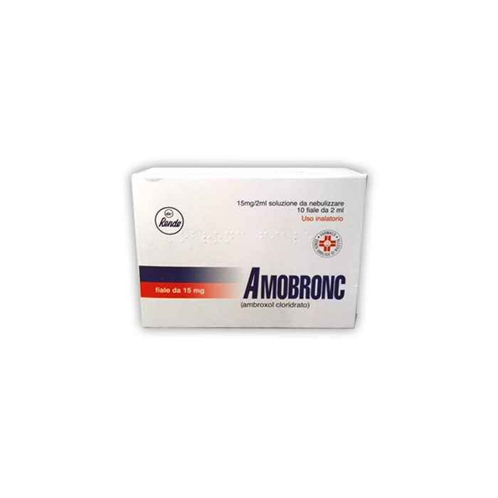 Amobronc soluzione per inalazioni 2 ml 15 mg ambroxol cloridrato 10 fiale