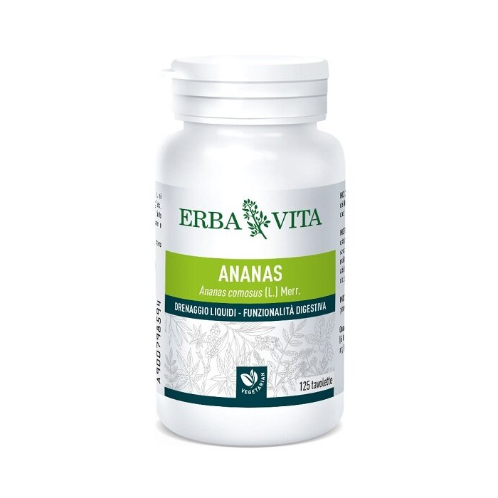 Erba Vita Ananas Integratore Drenante 125 Tavolette 400 mg