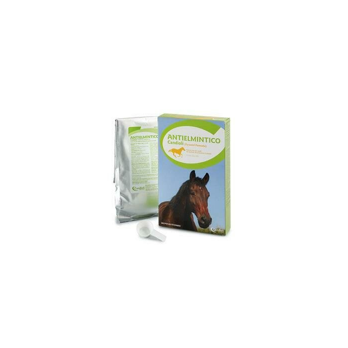 Antielmintico candioli - 168,33 mg/g polvere orale per cavalli non destinati alla produzione di alimenti per il consumo umano 1 busta da 480 g