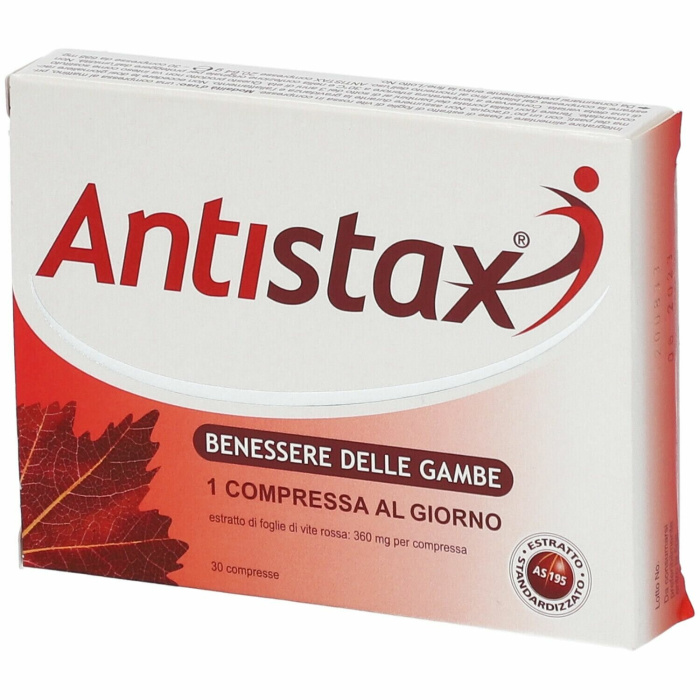 Antistax Integratore Benessere Gambe Pesanti 30 Compresse