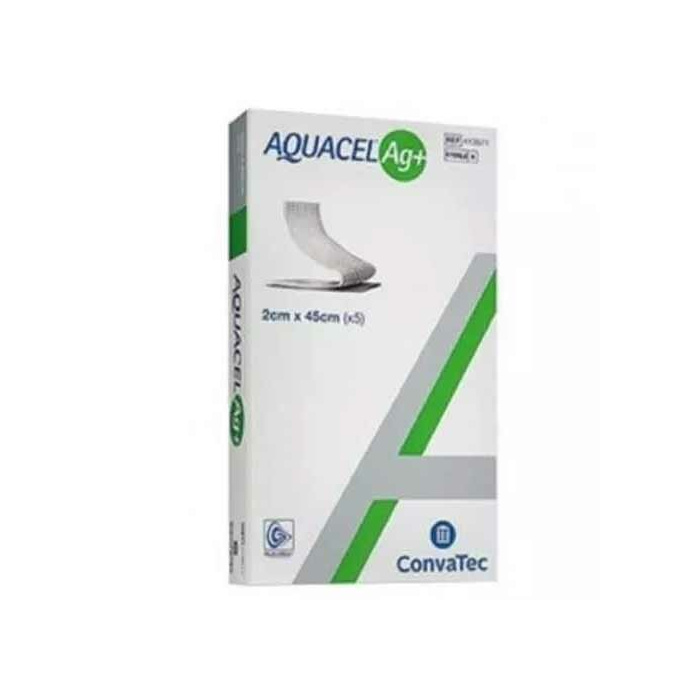 Aquacel Ag+ Extra Medicazione In Hydrofiber 2x45Cm 5 Pezzi