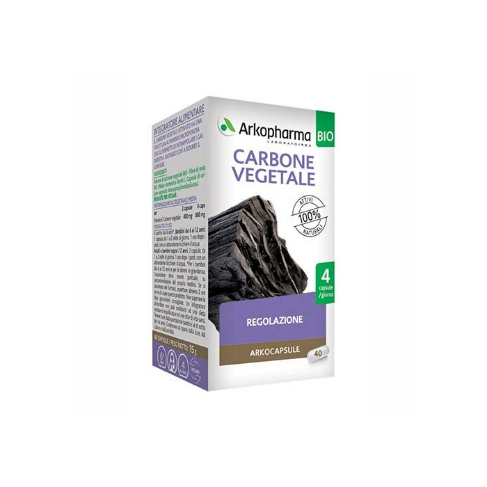 Arkocapsule carbone vegetale bio 40 capsule
