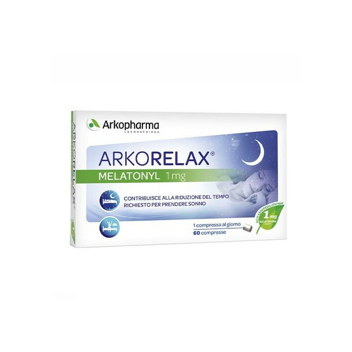 Arkorelax Melatonyl 1 mg Coadiuvante Sonno e Stress 60 compresse