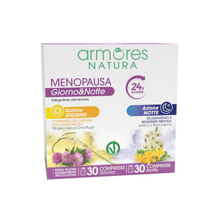 Armores natura menopausa giorno & notte 30 + 30 compresse