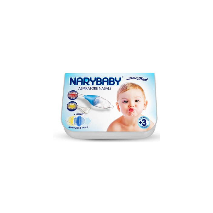 Narybaby Aspiratore Nasale Per Bambini + 3 Filtri di Ricambio