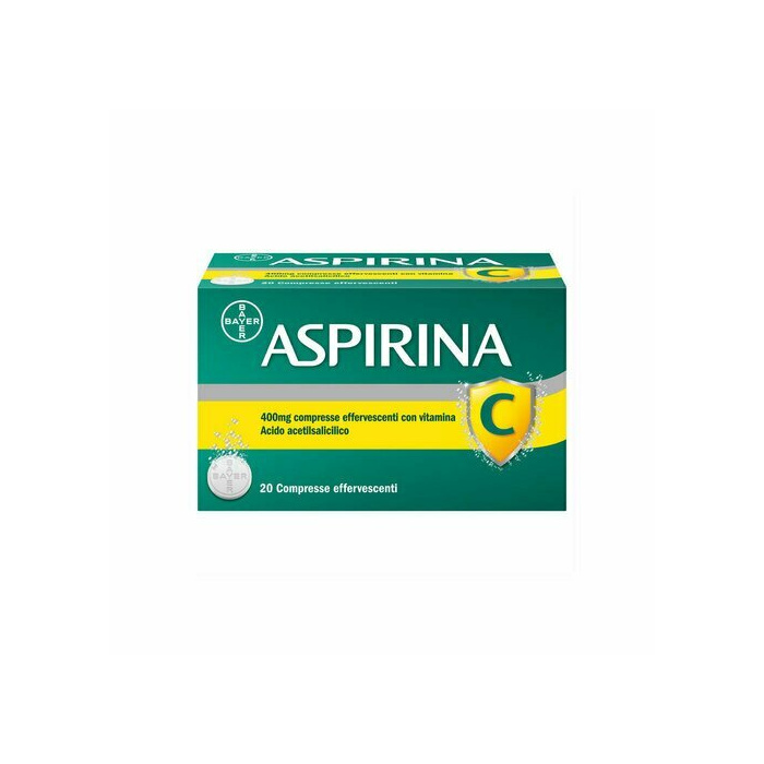 Aspirina C per Raffreddore Febbre e Influenza 20 Compresse Effervescenti