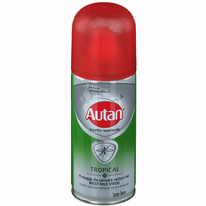 Autan Tropical Spray Secco Antizanzare Tropicali 100 ml