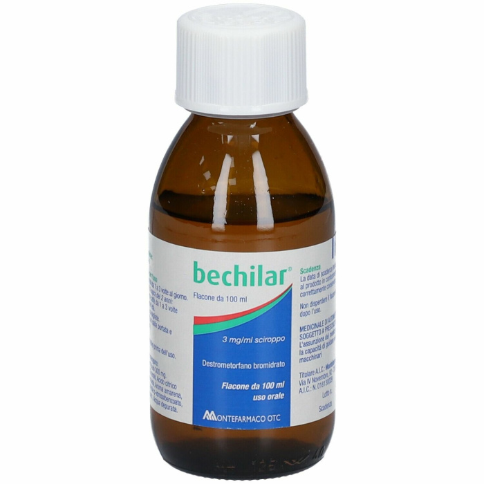 Bechilar sciroppo tosse 3 mg/ml destrometorfano bromidrato flacone 100 ml