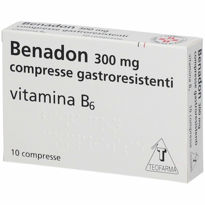 Benadon 300 mg vitamina b6 10 compresse