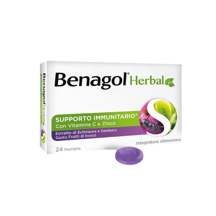 Benagol herbal frutti di bosco 24 pastiglie