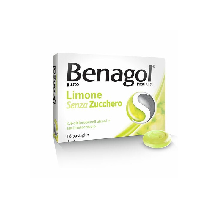 Benagol limone senza zucchero 16 pastiglie mal di gola