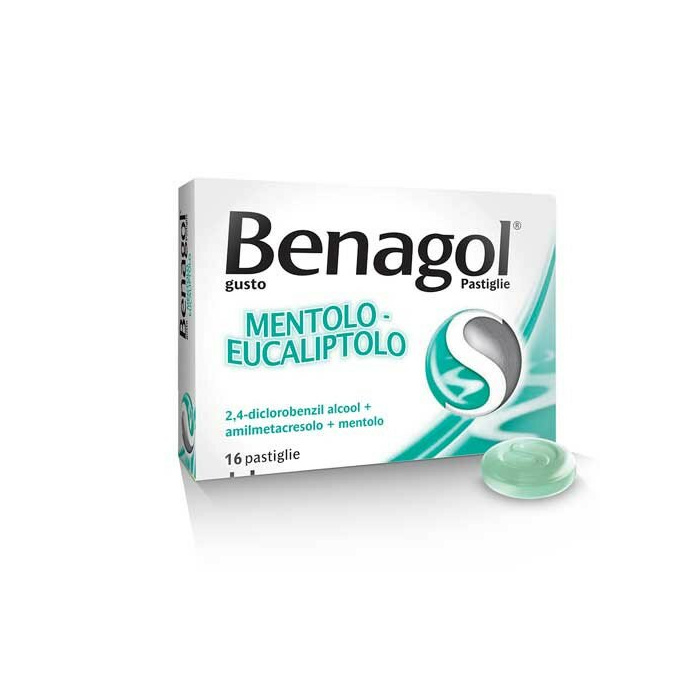 Benagol mentolo eucalipto 16 pastiglie mal di gola