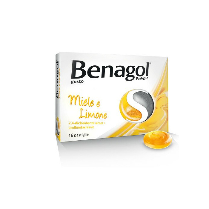 Benagol miele e limone 16 pastiglie mal di gola