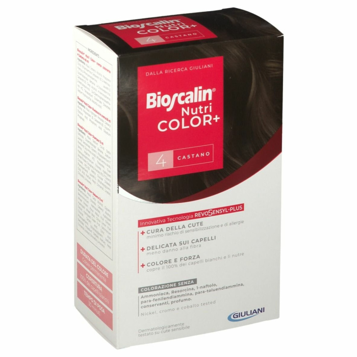 Bioscalin Nutri Color Plus 4 Castano Trattamento Colorante