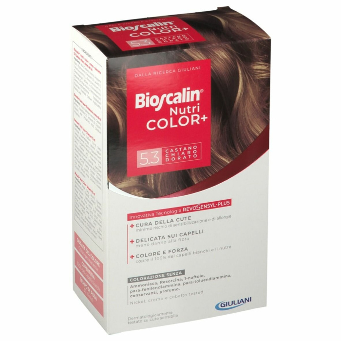 Bioscalin Nutri Color Plus 5.3 Castano Chiaro Dorato Trattamento Colorante