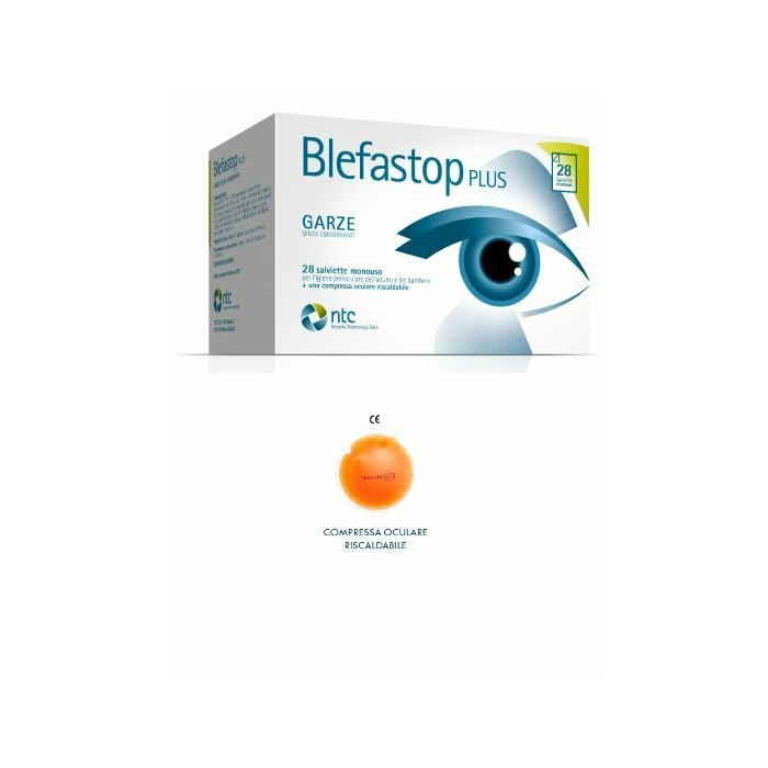 Blefastop Plus 28 salviette monouso + 1 compressa oculare riscaldabile