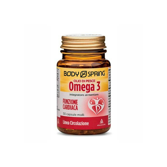 Body Spring Olio di Pesce Omega 3 Funzione Cardiaca 50 Capsule