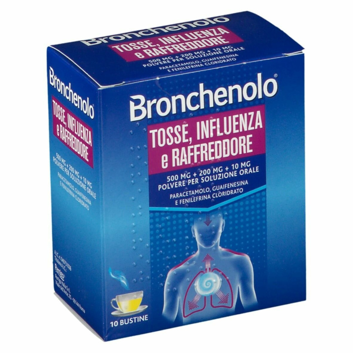 Bronchenolo tosse influenza e raffreddore 10 bustine